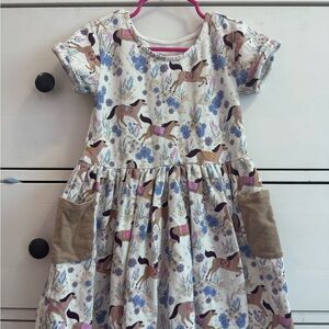 Little Sleepies horse print twirl dress